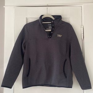 LL Bean Women's Airlight Knit Pullover, Alloy Gray Heather